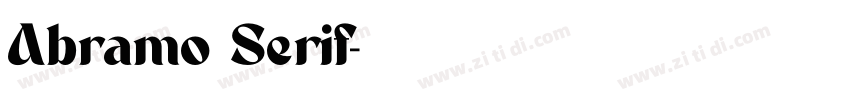 Abramo Serif字体转换